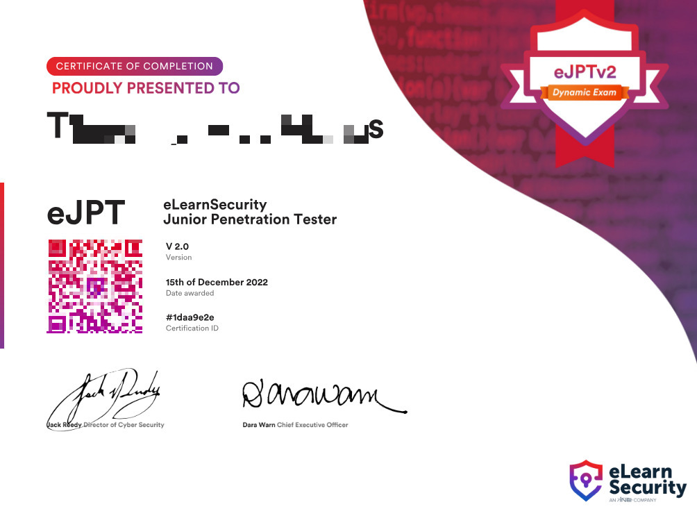 Description of Certificate 2